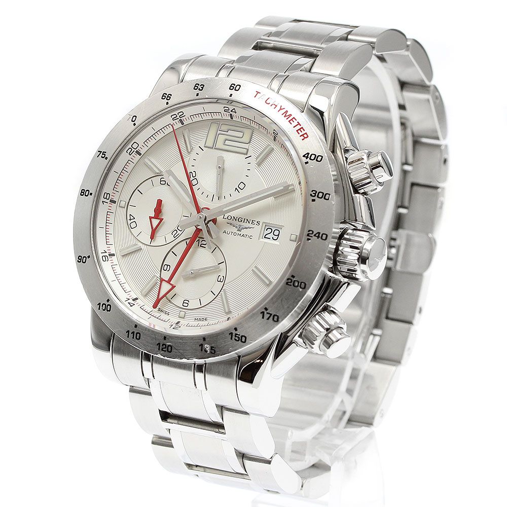  ロンジン LONGINES L3.670.4 スポーツ アドミラル デイト クロノグラフ GMT 自動巻き メンズ _939142 お出かけ用 自動巻き時計 腕時計(アナログ)