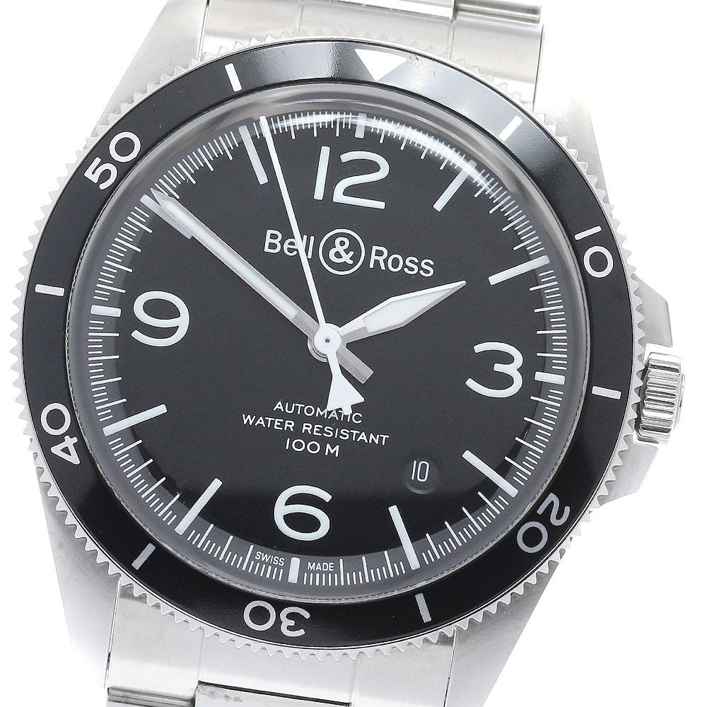 ベル＆ロス Bell＆Ross BRV2-92 ブラックスチール デイト 自動巻き メンズ _942109