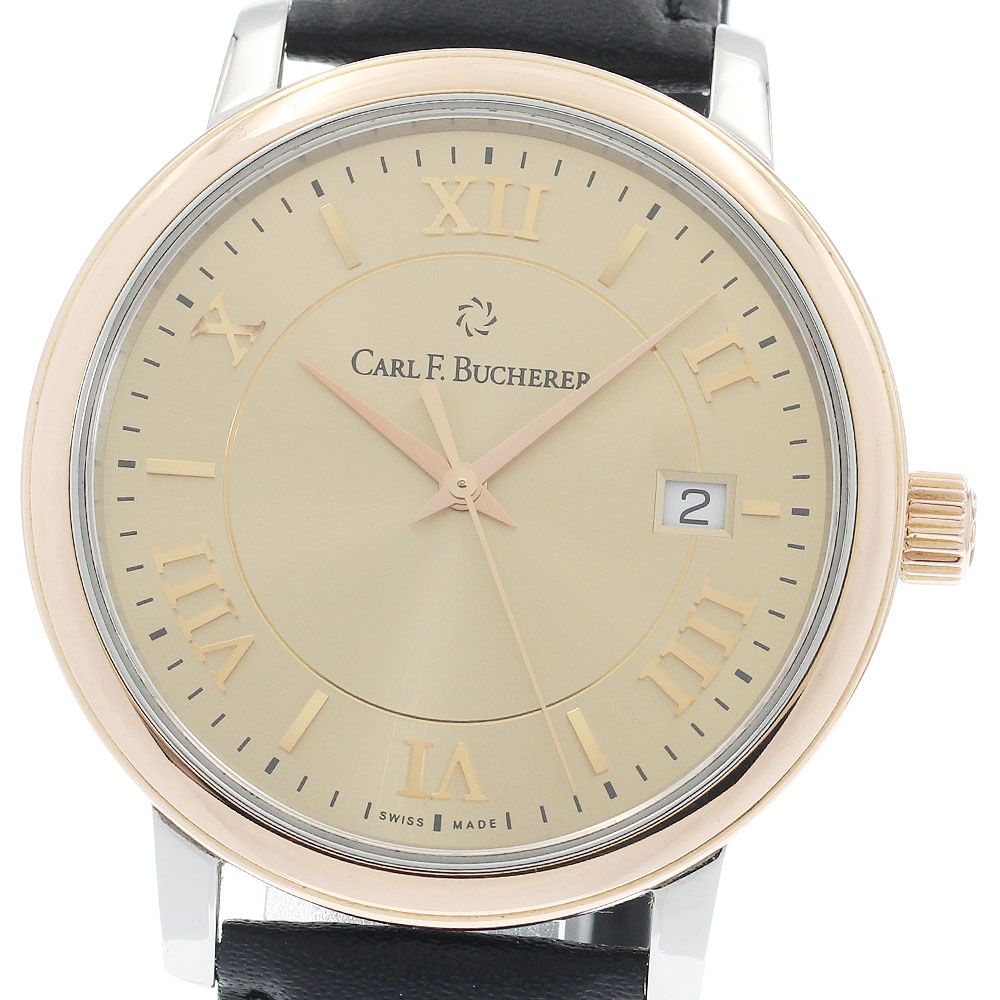 カール F.ブヘラ CARL F.BUCHERER 10314.08 アダマビ デイト PGベゼル 自動巻き メンズ _942631