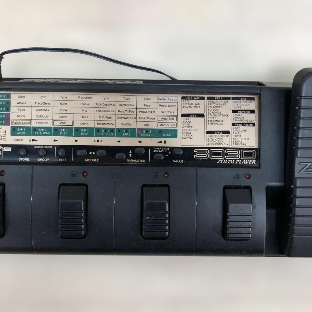 ZOOM 3030 マルチエフェクター ZOOM PLAYER 90年代 名機