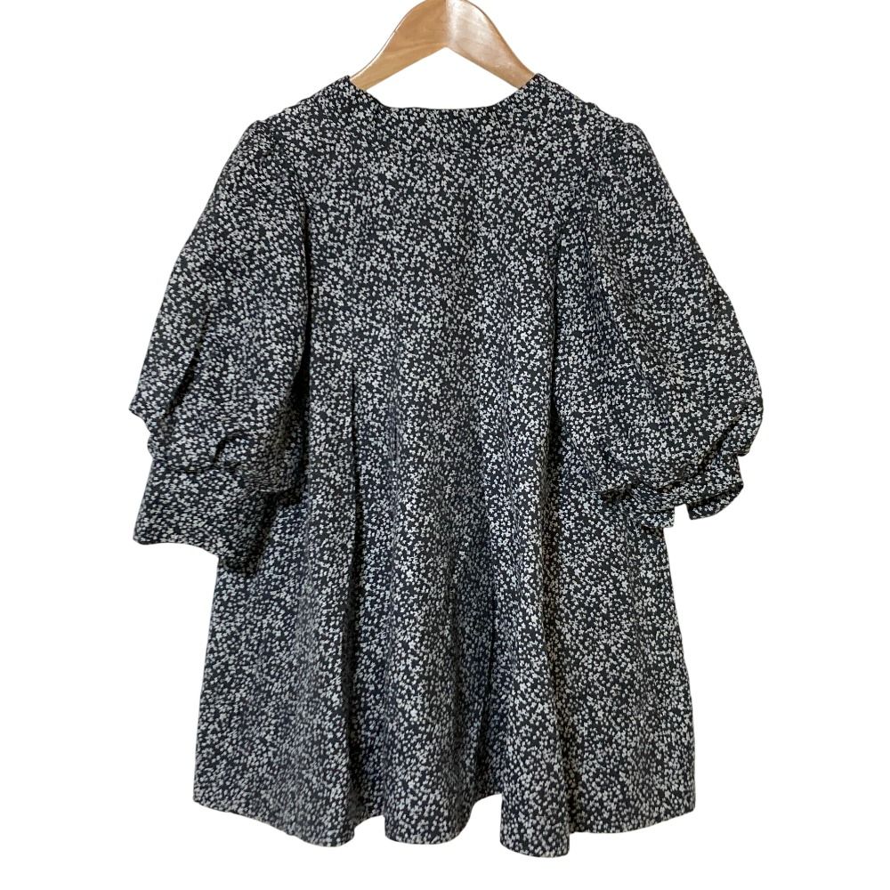 美品 24SS CELFORD セルフォード バックボウタイフレアチュニック F 