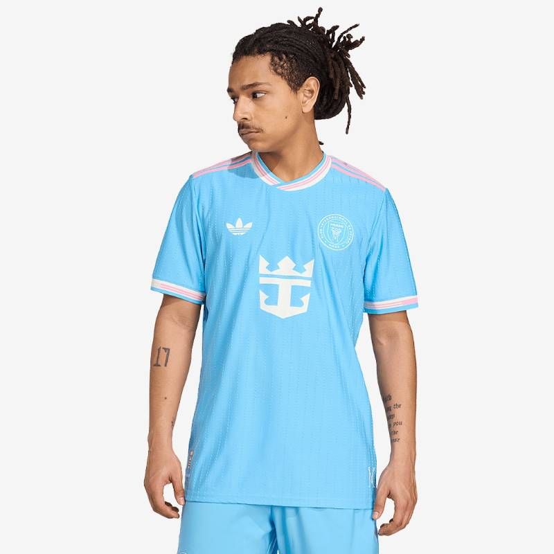 【送料無料・匿名配送】adidas Originals アディダス インテル・マイアミ 2025 オーセンティック サード シャツ 水色 新品 正規品 選手着用