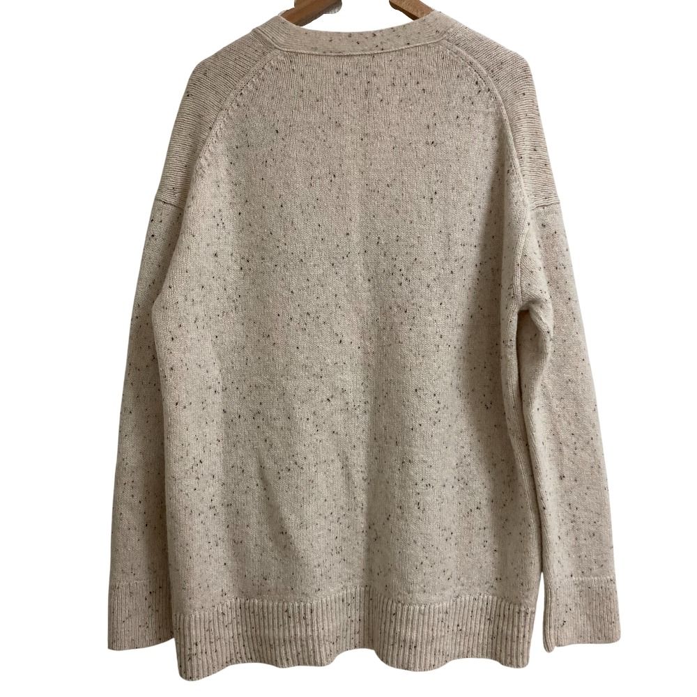 美品 23AW Theory セオリー WOOLCASH DONEGAL BOXY OS CARDI ウール