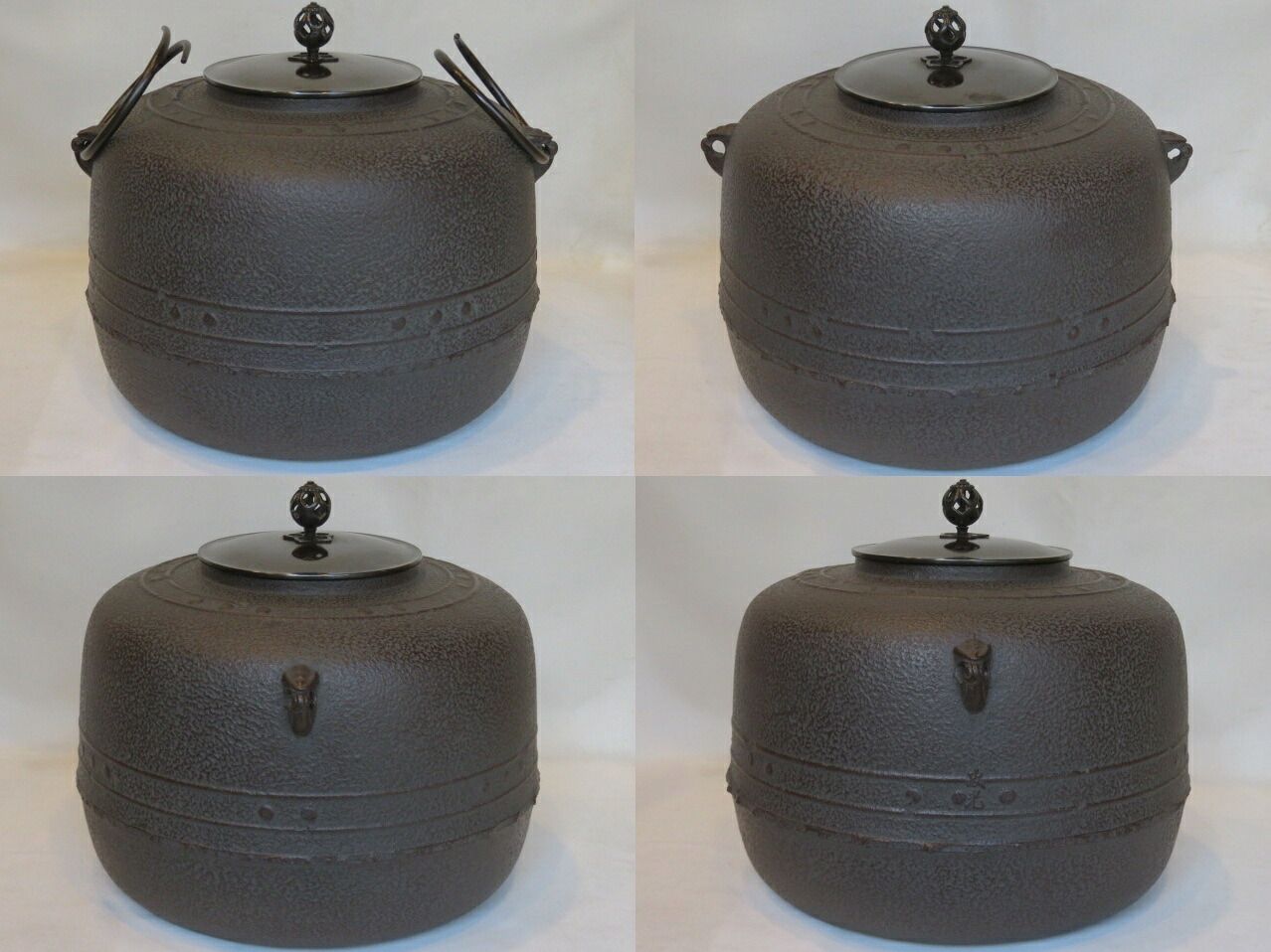 弥生）山形県 釜師 菊地政光作 万代屋釜 炉釜 茶道具【税込・送料込