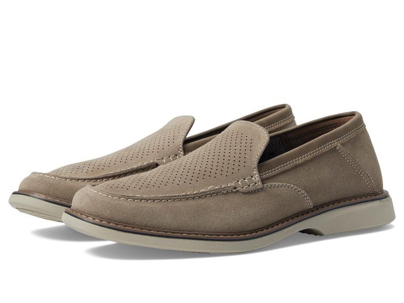 ノンブッシュ メンズ シューズ スリッポン・ローファー Nunn Bush Otto EZ Moccasin Toe SlipOn Easy On Loafer Tan タン