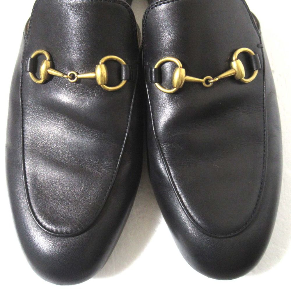 美品 GUCCI グッチ プリンスタウン ホースビット ミュール サンダル