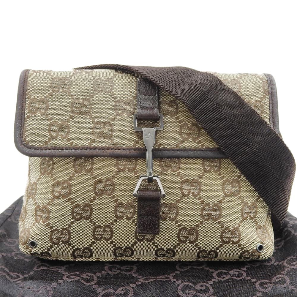 本物保証】 布袋付 グッチ GUCCI GGキャンバス ウエストバッグ 本物保証】 布袋付 グッチ GUCCI GGキャンバス ウエストバッグ