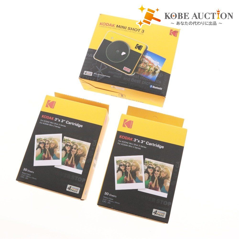 ■ コダック KODAK インスタントカメラ Mini Shot3 Retro C300R カードリッジ 30sheets 3点セット まとめ売り 未使用 未開封含む