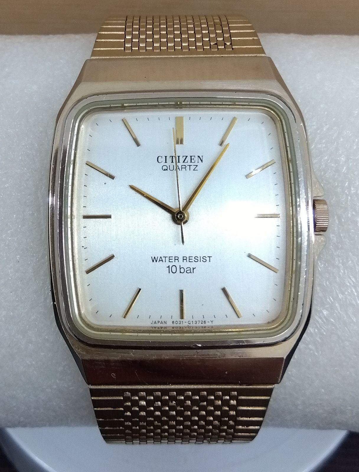 中古品・現状品】稼働品 CITIZEN シチズン スクエア型 腕時計 クォーツ