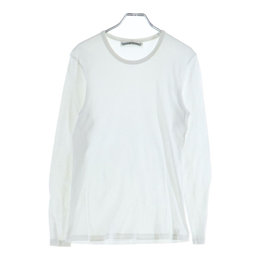 CHROME HEARTS (クロムハーツ) グンゼ コットン 長袖 無地 Tシャツ