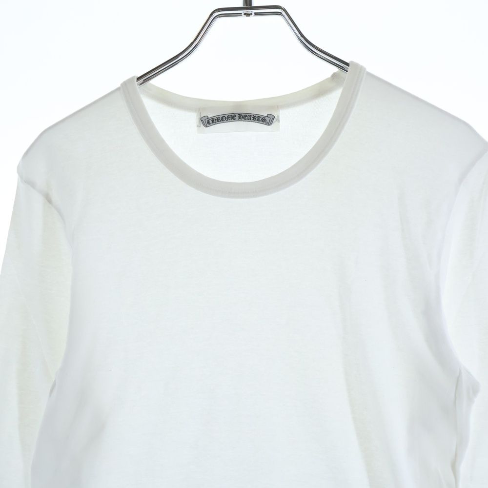 CHROME HEARTS (クロムハーツ) グンゼ コットン 長袖 無地 Tシャツ