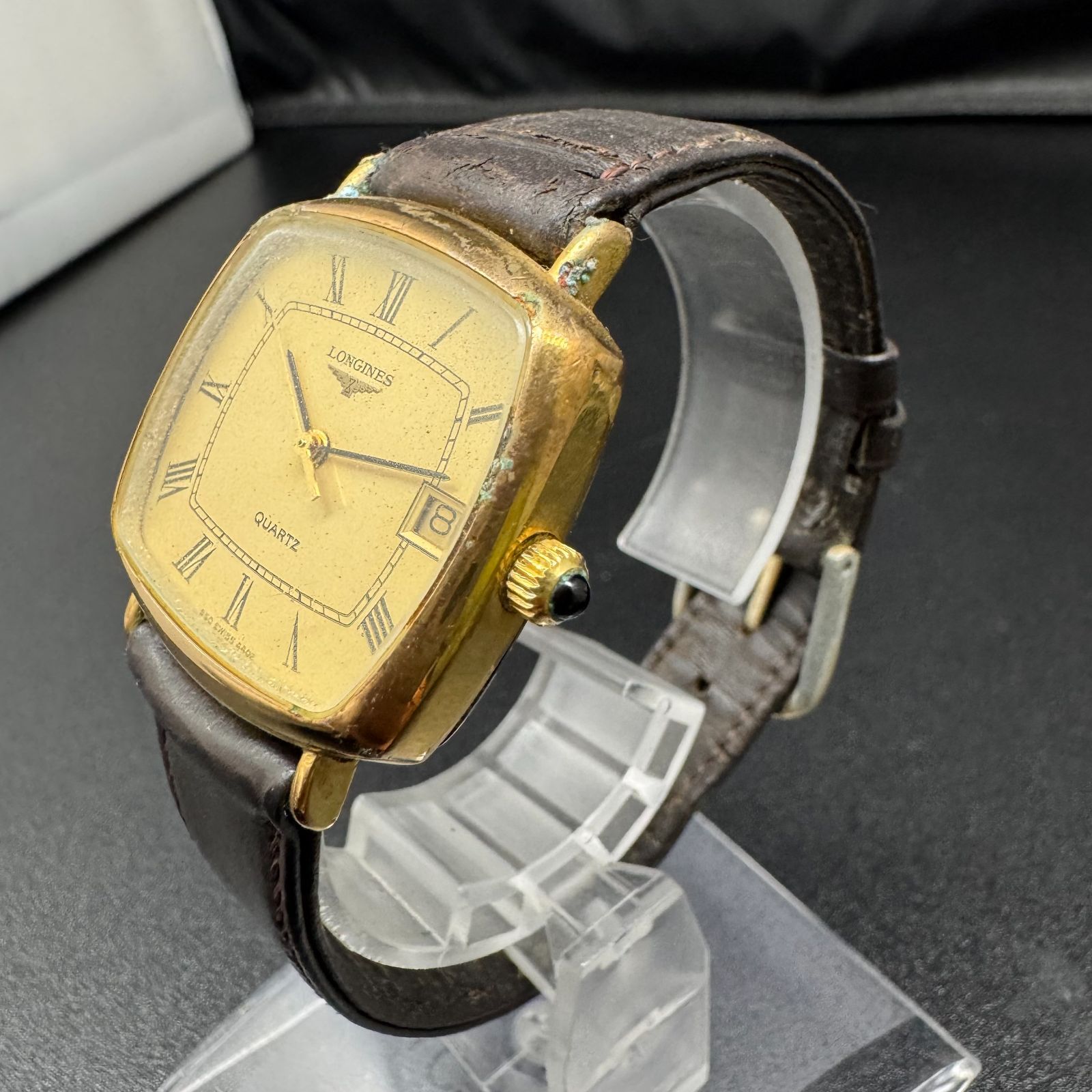 ロンジン 時計 B26021029 LONGINES コンクエスト Ti Quartz 腕時計 
