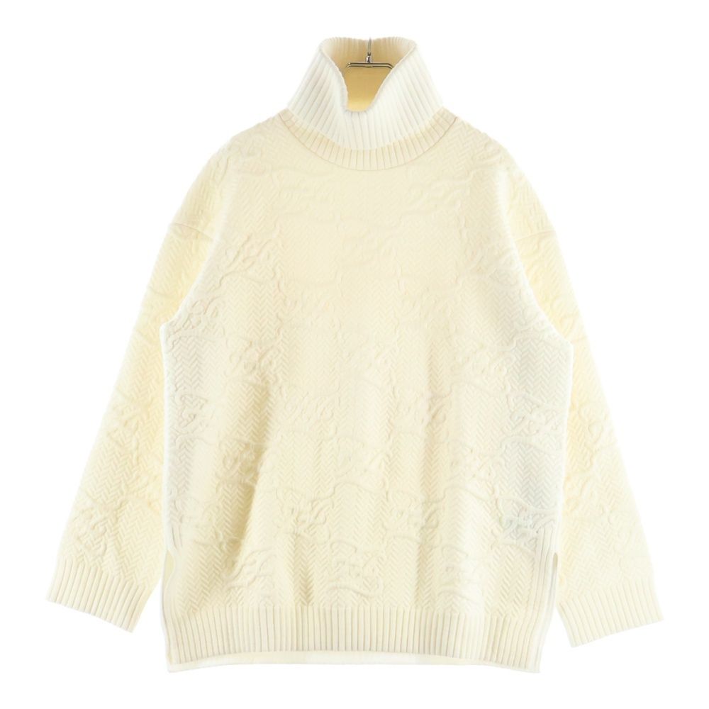 FENDI (フェンディ) 21AW カリグラフィーロゴ ズッカニットセーター