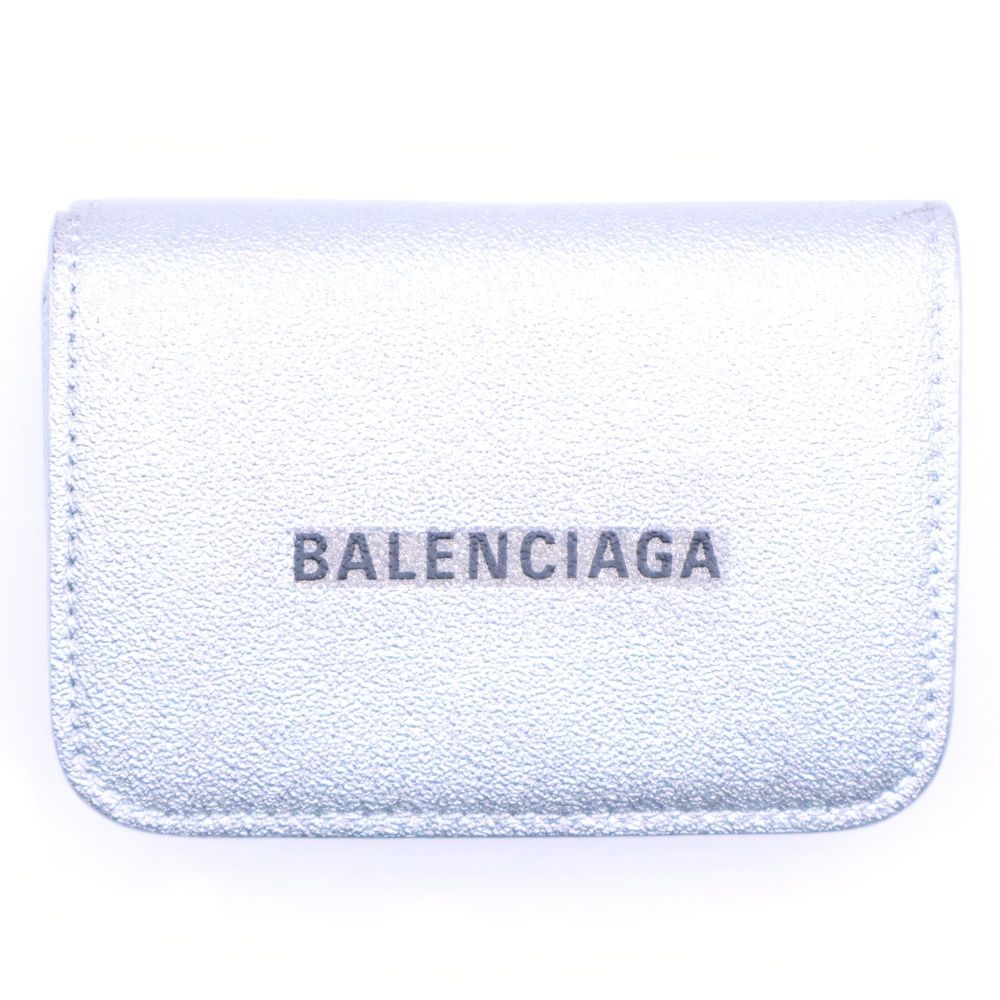 バレンシアガ 財布 シルバー BALENCIAGA バレンシアガ ペーパー ミニ