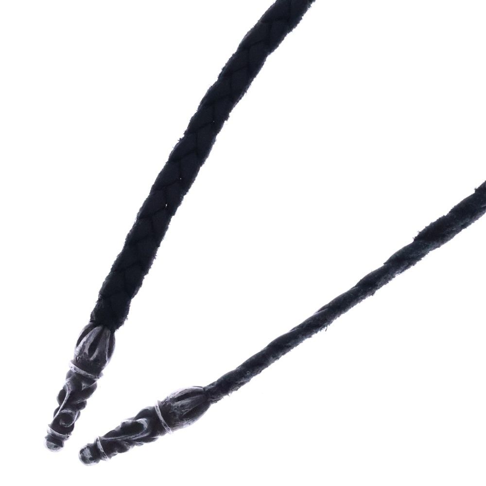 CHROME HEARTS (クロムハーツ) LEATHER BRAID SCROLL ネックレス