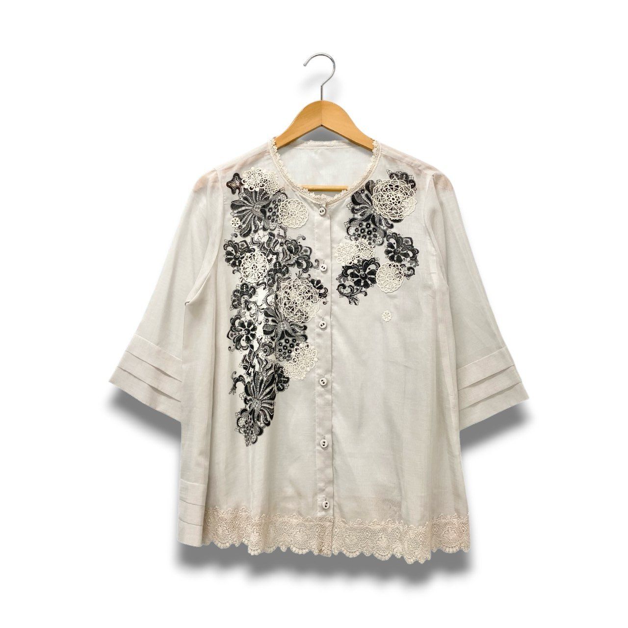 69c2 TOKUKO 1er VOL トクコプルミエヴォル シアーブラウス ノーカラー