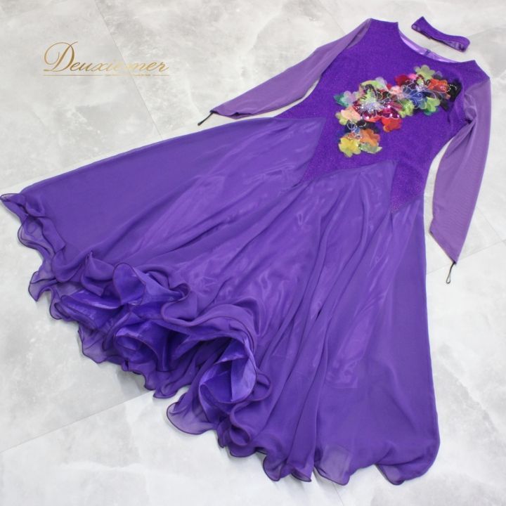 社交ダンス 衣装 スタンダード ドレス ワンピース レッスンウェア