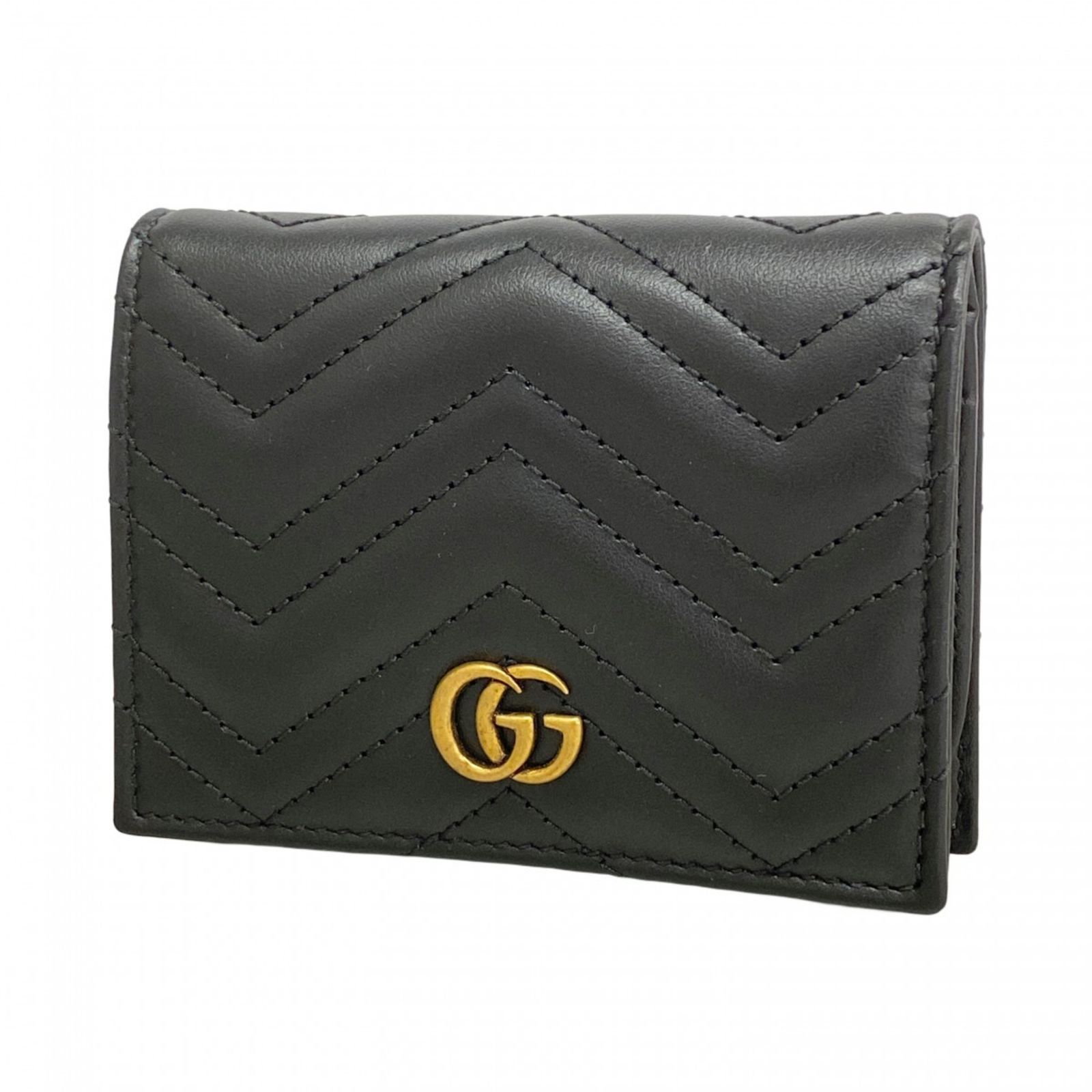 グッチ(Gucci) グッチ 財布 GGマーモント 735429 レザー ブラック グッチ(Gucci) グッチ 財布 GGマーモント 735429 レザー ブラック