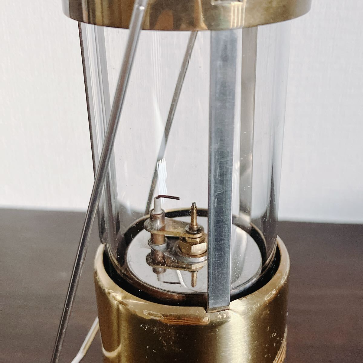 現状品】廃盤 希少 プリムス イワタニ ガス キャンドルランタン 真鍮