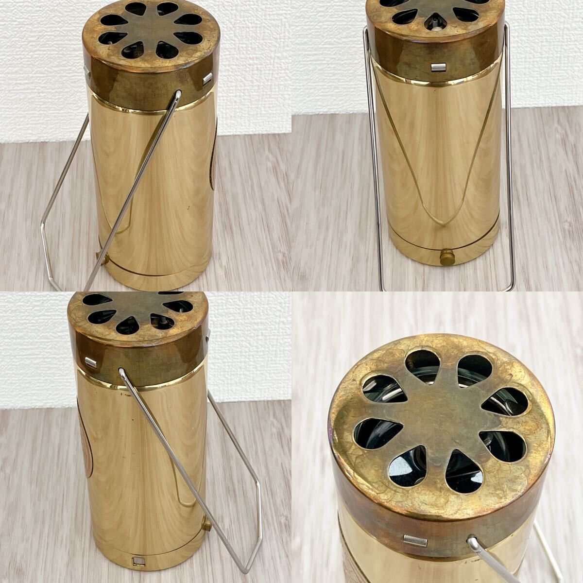 現状品】廃盤 希少 プリムス イワタニ ガス キャンドルランタン 真鍮