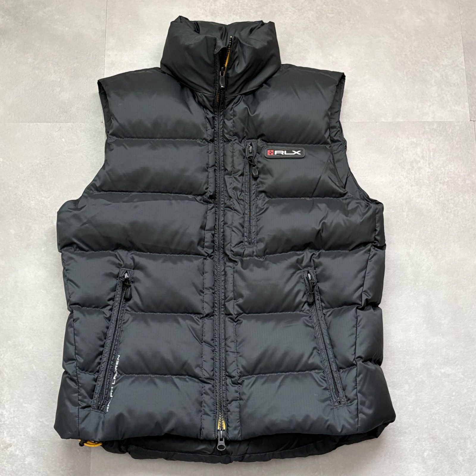 ポロラルフローレン RLX ダウンベスト XS ブラック 黒 美品 ダウン75
