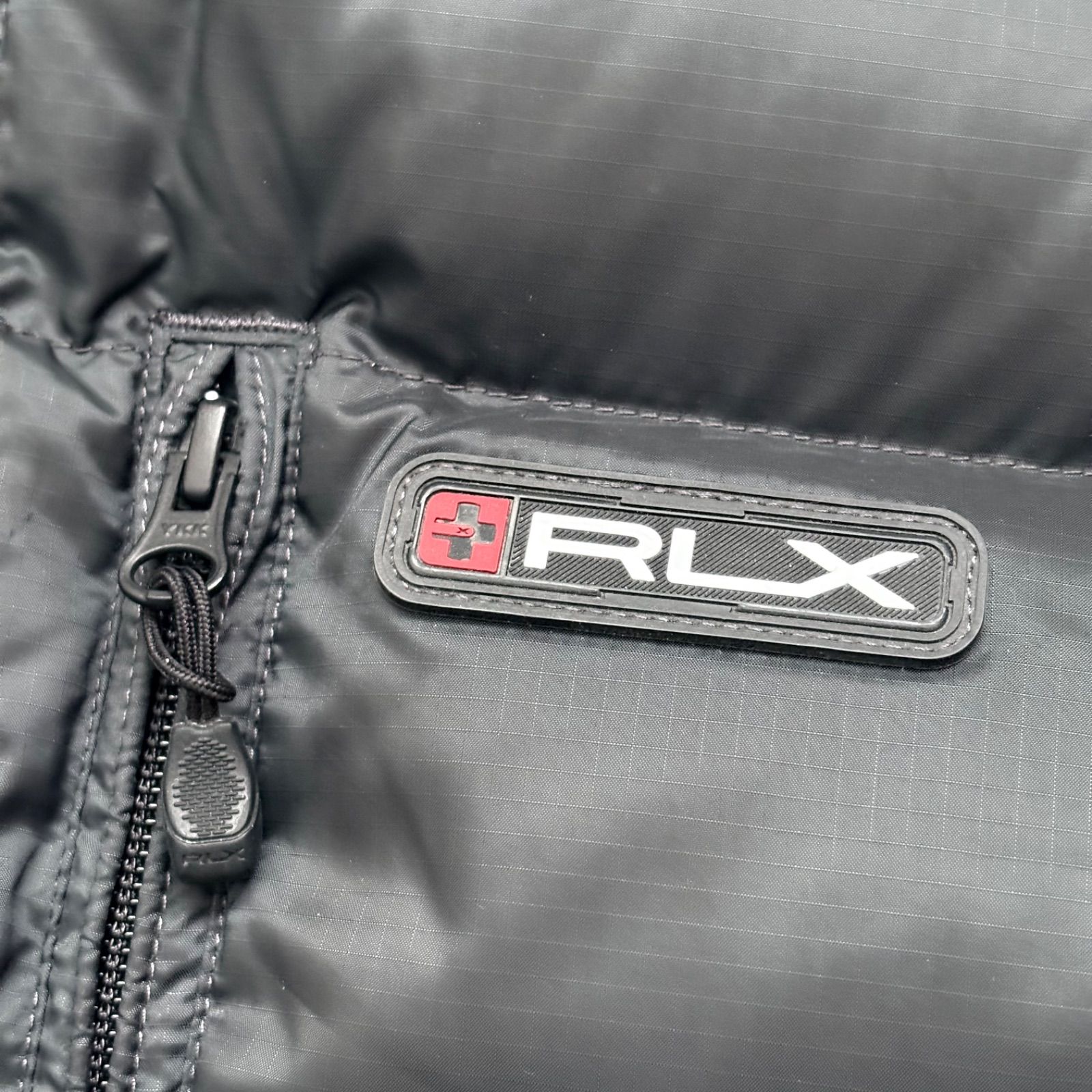 ポロラルフローレン RLX ダウンベスト XS ブラック 黒 美品 ダウン75