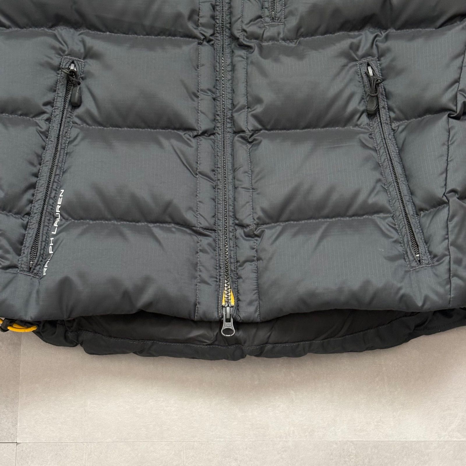 ポロラルフローレン RLX ダウンベスト XS ブラック 黒 美品 ダウン75