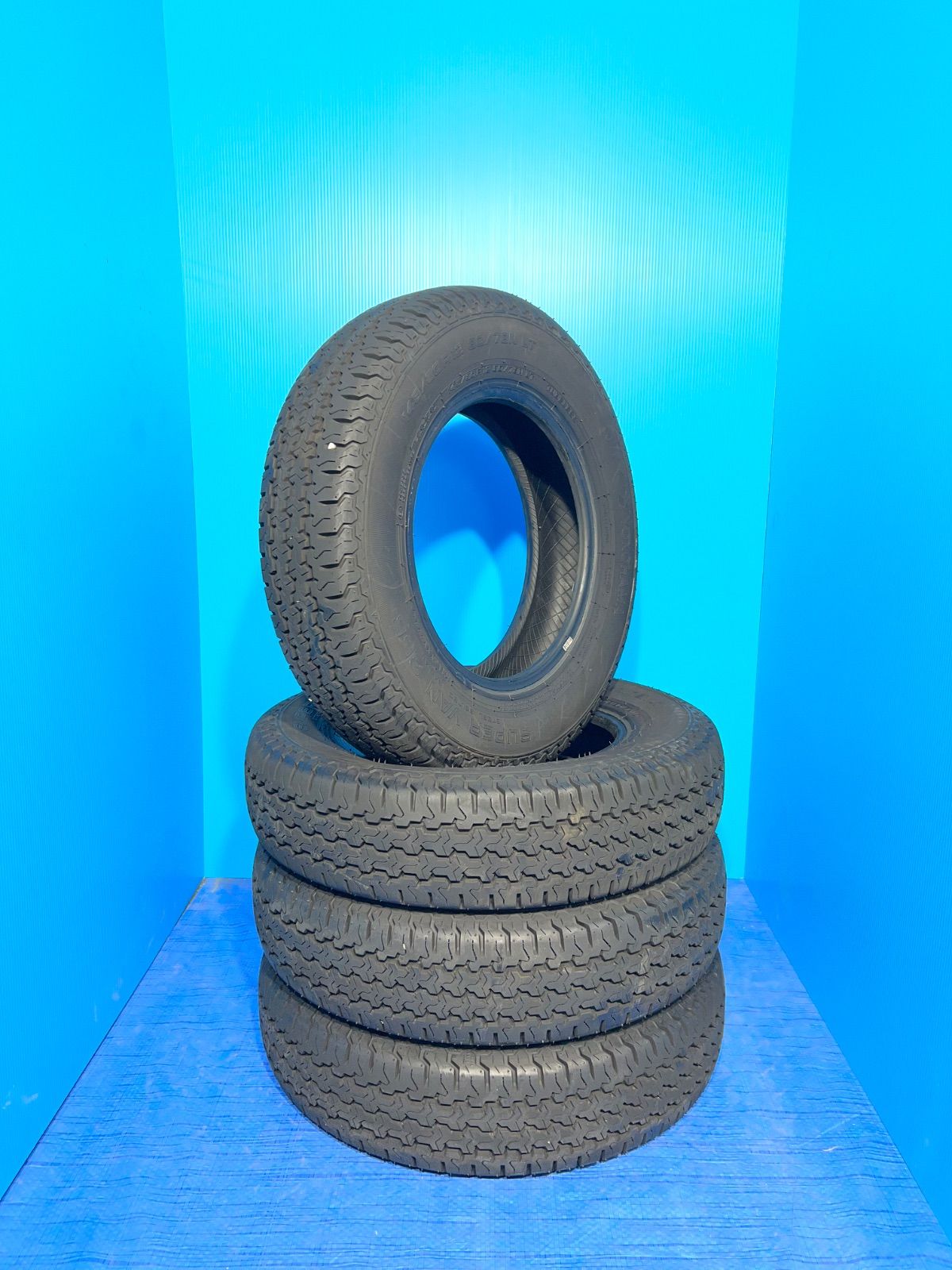 新車外し】ヨコハマ スーパーバン355 145/80R12 80/78N LT 4本セット 