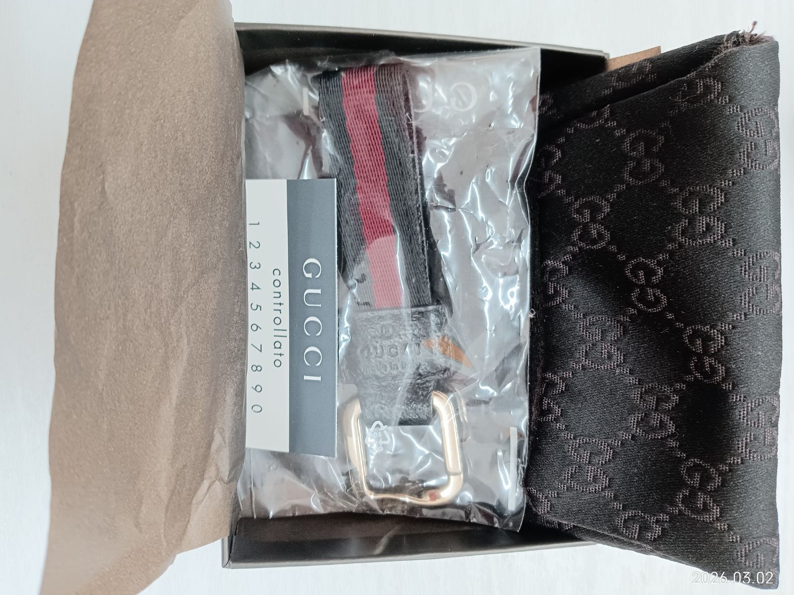 GUCCI キーホルダー シェリーライン 新古品 鑑定済み - メルカリ