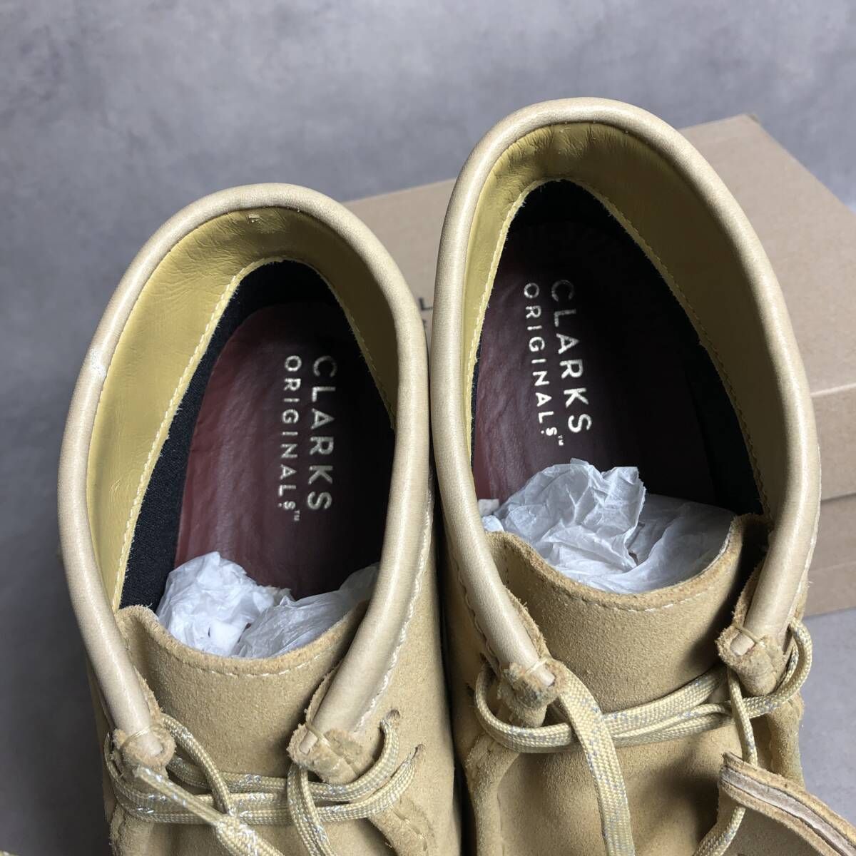 PQ169◇Clarks : WallabeeBT GTX◇UK9.5◇メープルスエード クラークス 