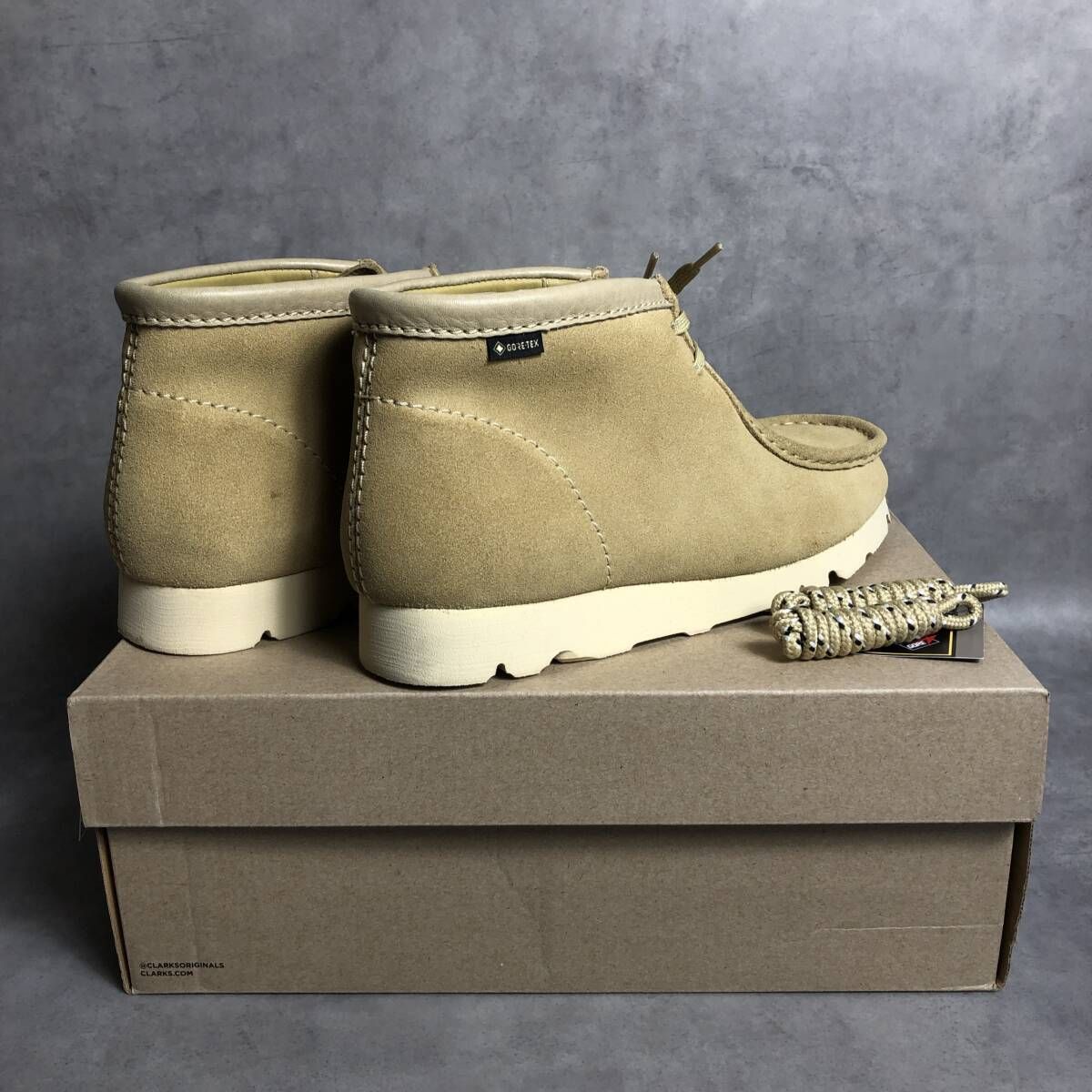 PQ169◇Clarks : WallabeeBT GTX◇UK9.5◇メープルスエード クラークス 