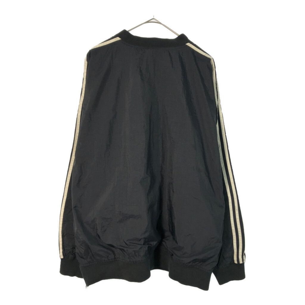 00年代 adidas アディダス ナイロンプルオーバージャケット スポーツ ブラック(メンズ L)中古 古着 X3996