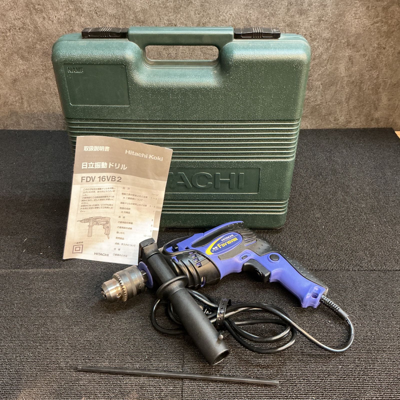電動工具・エア工具 HITACHI FDV16VB2 振動ドリル ケース付き