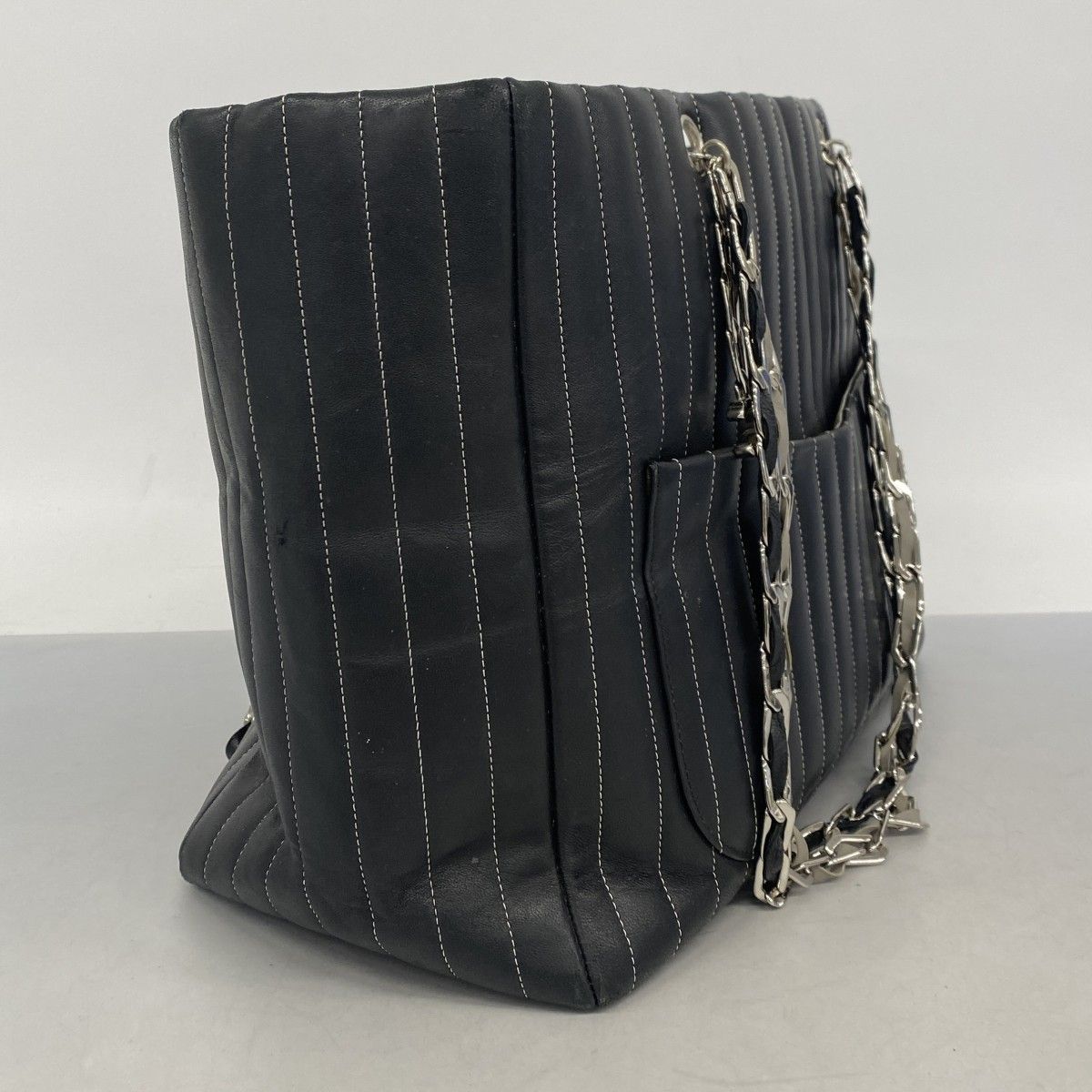 6bd5396-k】シャネル チェーントート ニューマドモアゼル ラムスキン