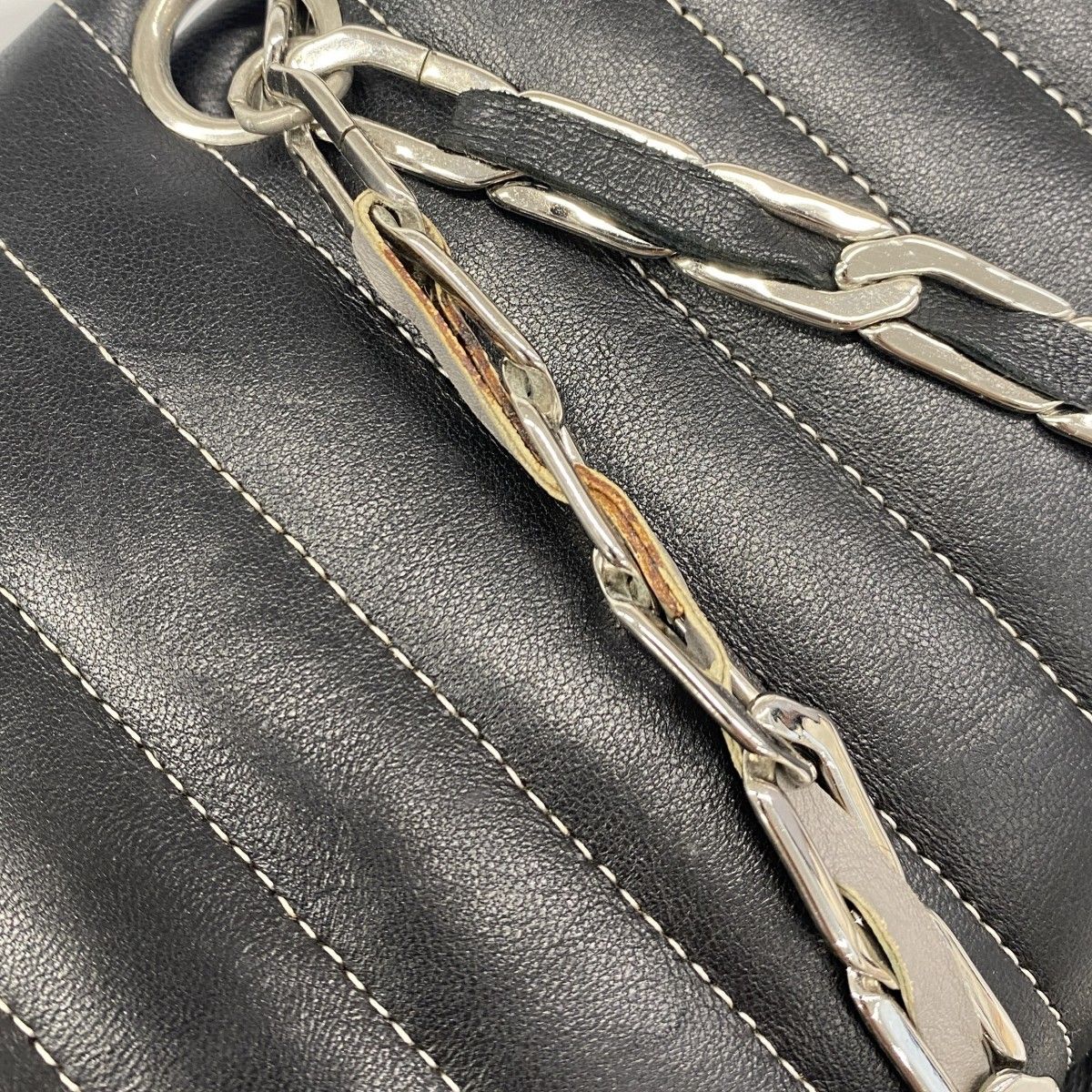 6bd5396-k】シャネル チェーントート ニューマドモアゼル ラムスキン