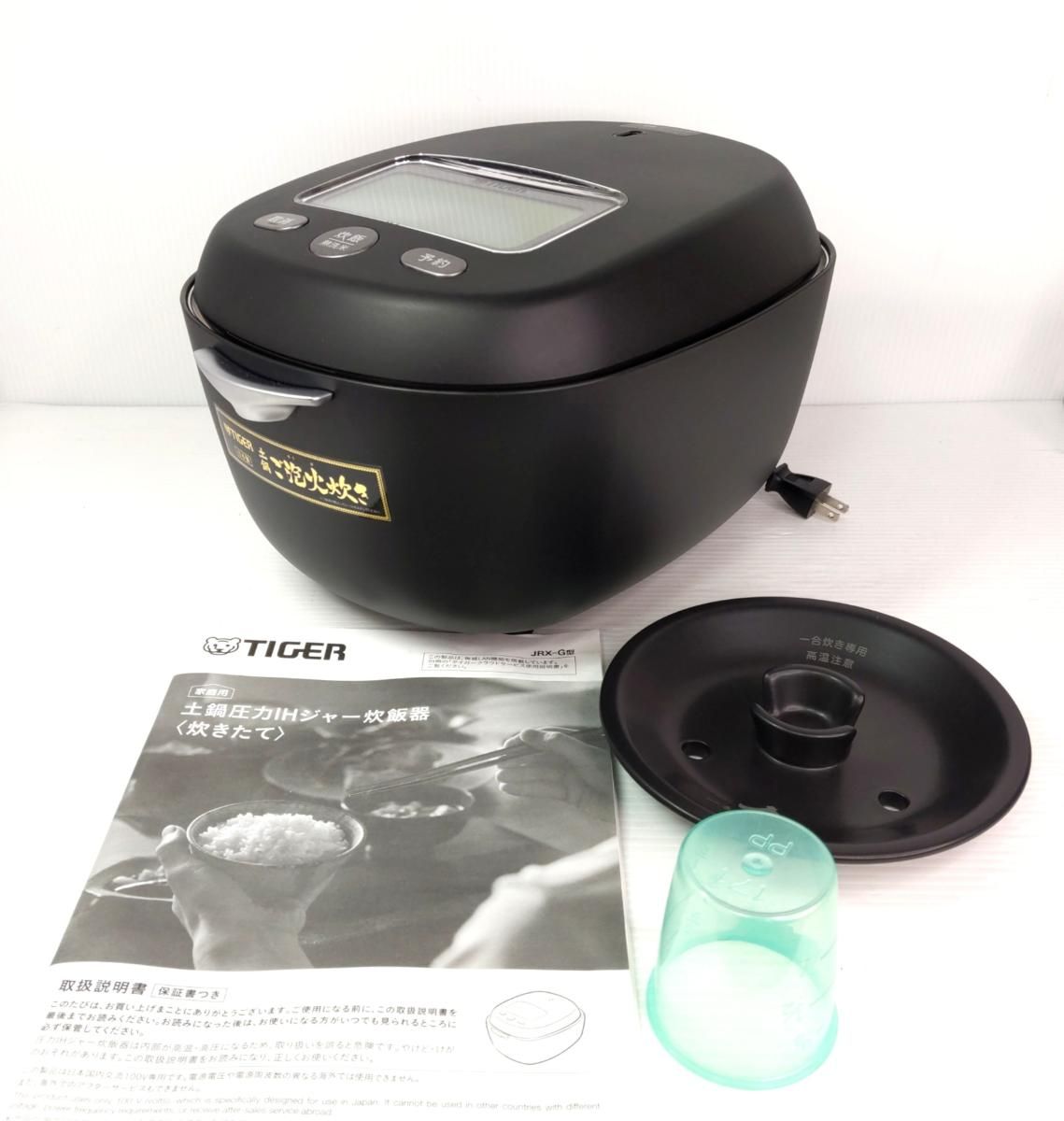 中古品】タイガー 土鍋圧力IH炊飯ジャー5．5合炊き エボニーブラック