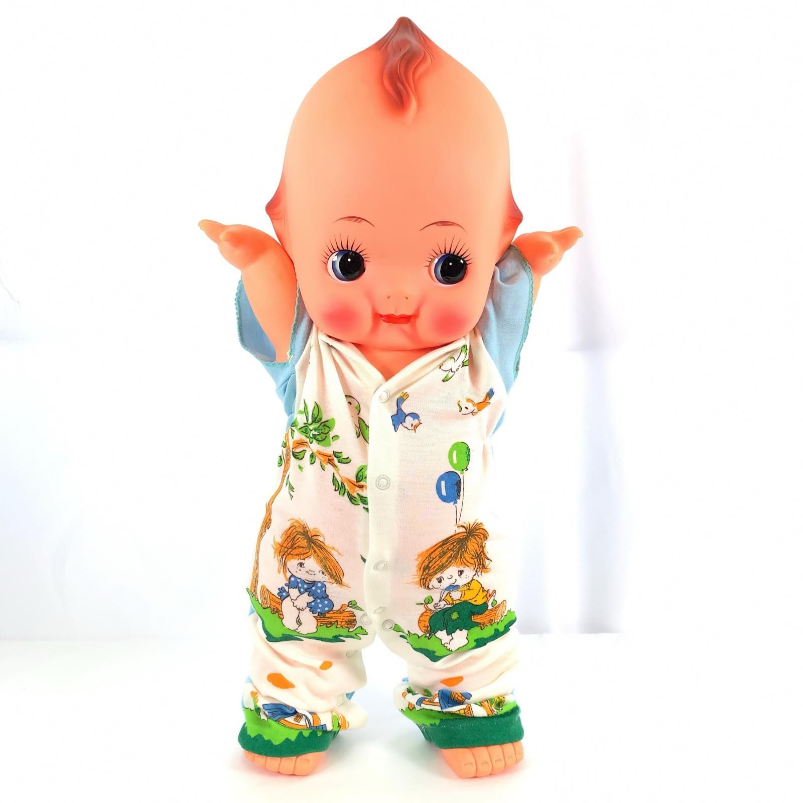 キューピー人形 ベージュ ソフビ 昭和レトロ 天使の羽 特大 おもちゃ キューピー人形 ベージュ ソフビ 昭和レトロ 天使の羽 特大 おもちゃ