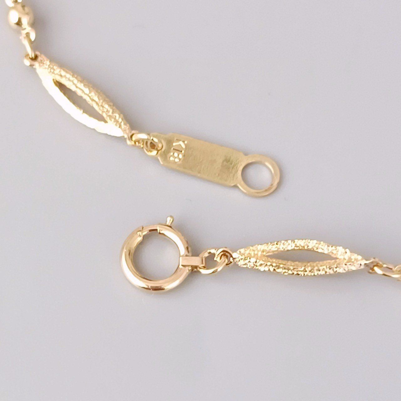 18金 K18 デザインネックレス 造幣局刻印 男女兼用 7.19g 40.5㎝ Z163