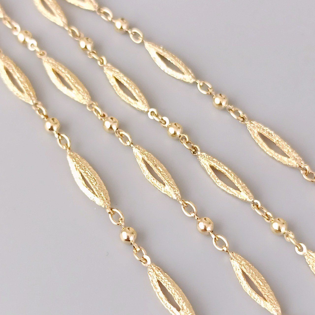 18金 K18 デザインネックレス 造幣局刻印 男女兼用 7.19g 40.5㎝ Z163