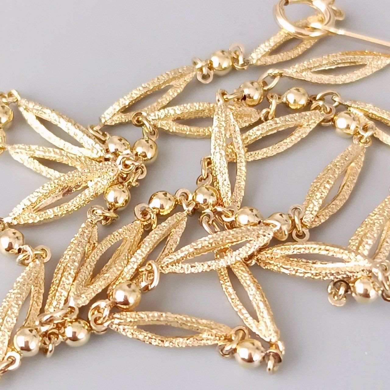 18金 K18 デザインネックレス 造幣局刻印 男女兼用 7.19g 40.5㎝ Z163