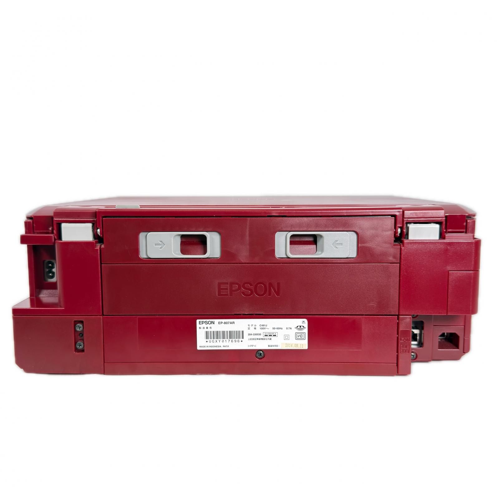 正常可動 Epson エプソン EP-807AR C491J プリンター レッド コピー機