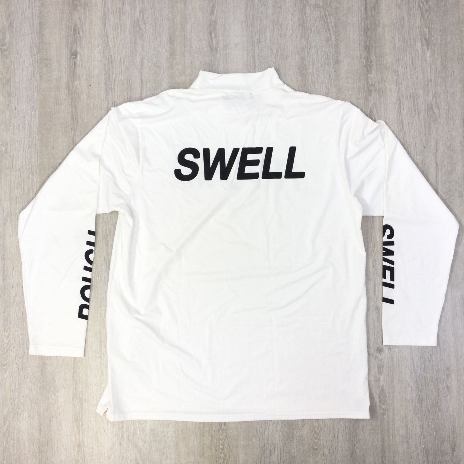 ROUGH&SWELL ラフアンドスウェル XLサイズ モックネック 長袖 ホワイト