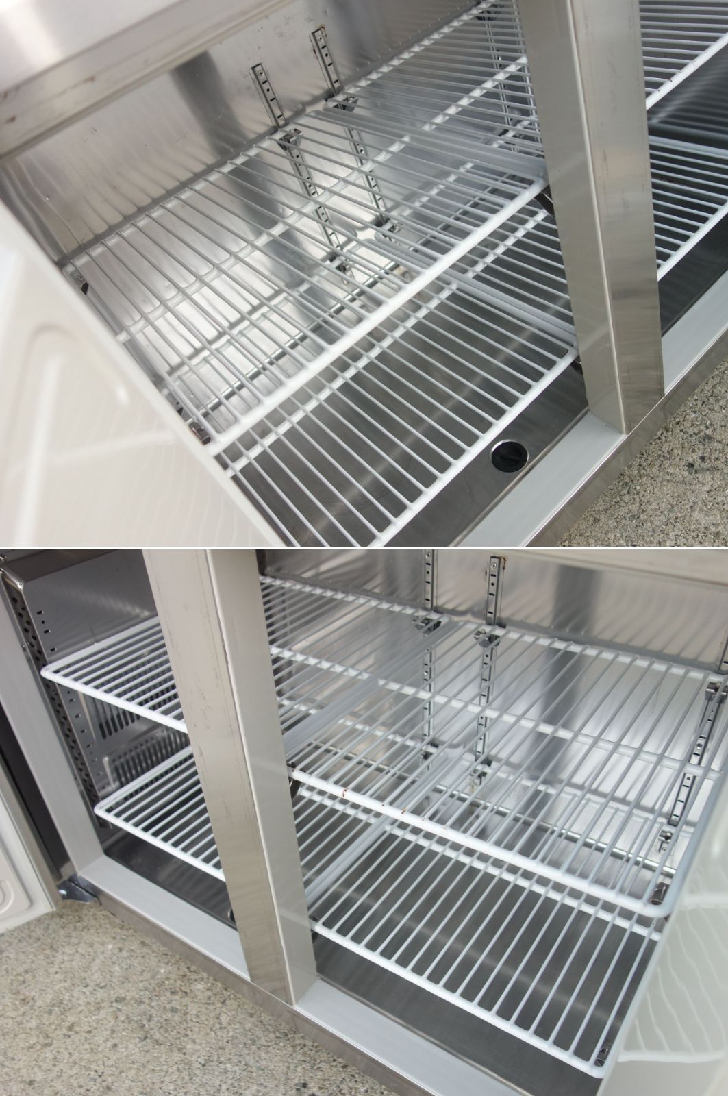 中古】M▽ホシザキ 業務用 台下冷蔵庫 コールドテーブル 240L 2面扉 幅