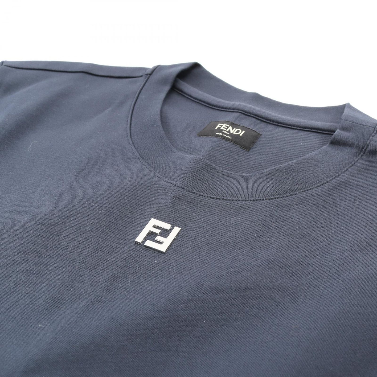 フェンディ FENDI 半袖Tシャツ FFロゴ FY0936ARYYF0QB0 ネイビー 