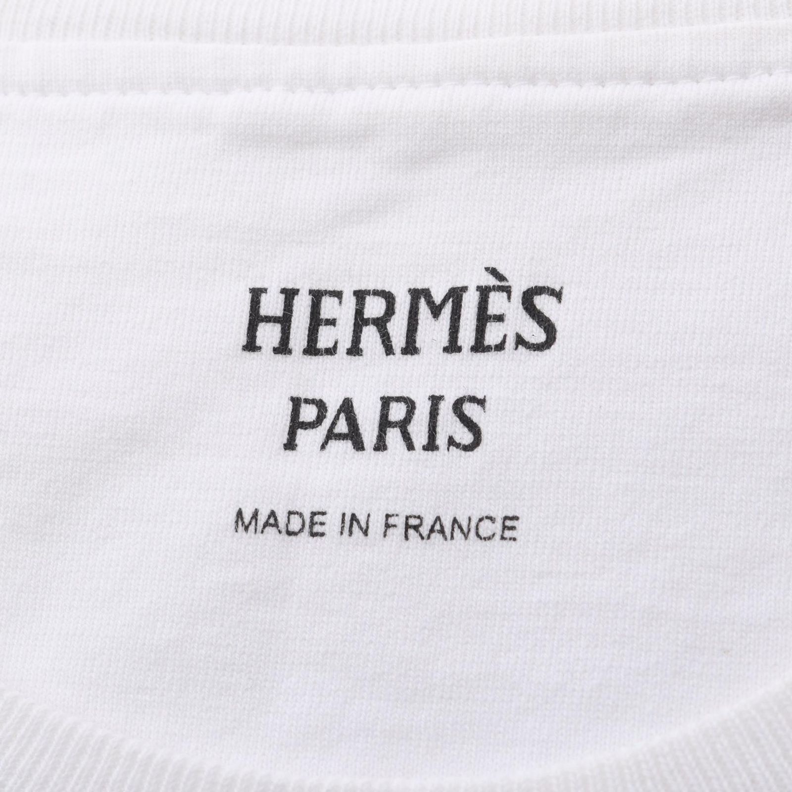 エルメス HERMES カットソー モザイク H刺繍 3E4620DL コットン T