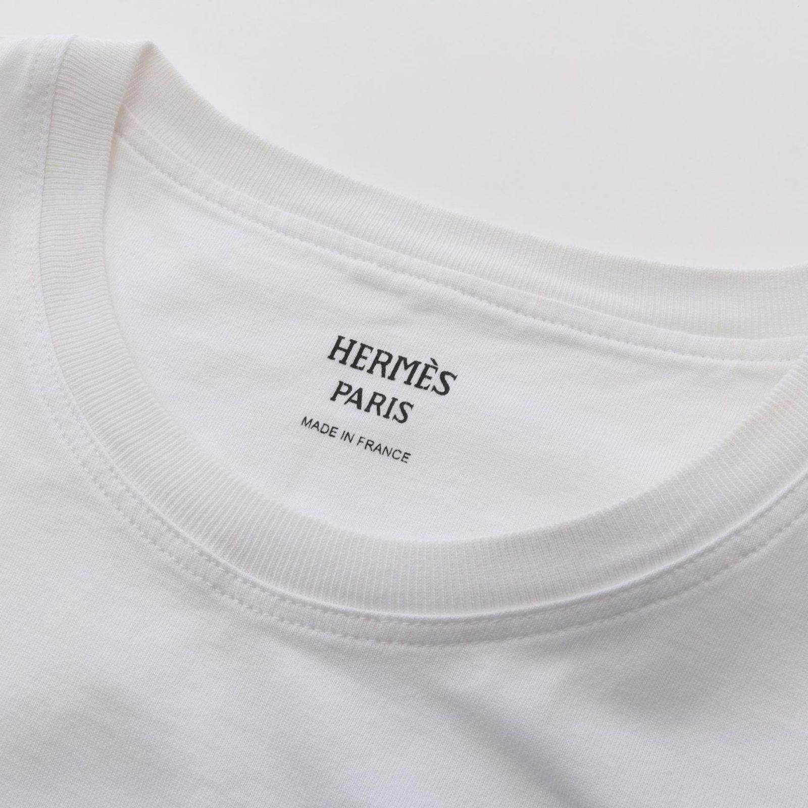 エルメス HERMES カットソー モザイク H刺繍 3E4620DL コットン T