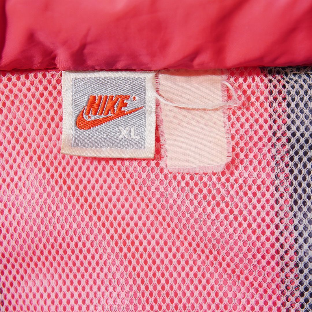 90s 銀タグ ナイキ NIKE ナイロンジャンケット XL ブルーグレー ピンク