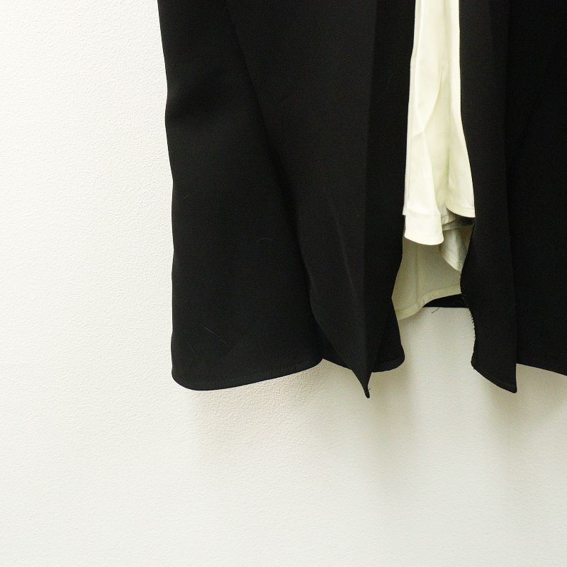 2022AW エンフォルド ENFOLD LAYERED DRESS 38＼ブラック レイヤード