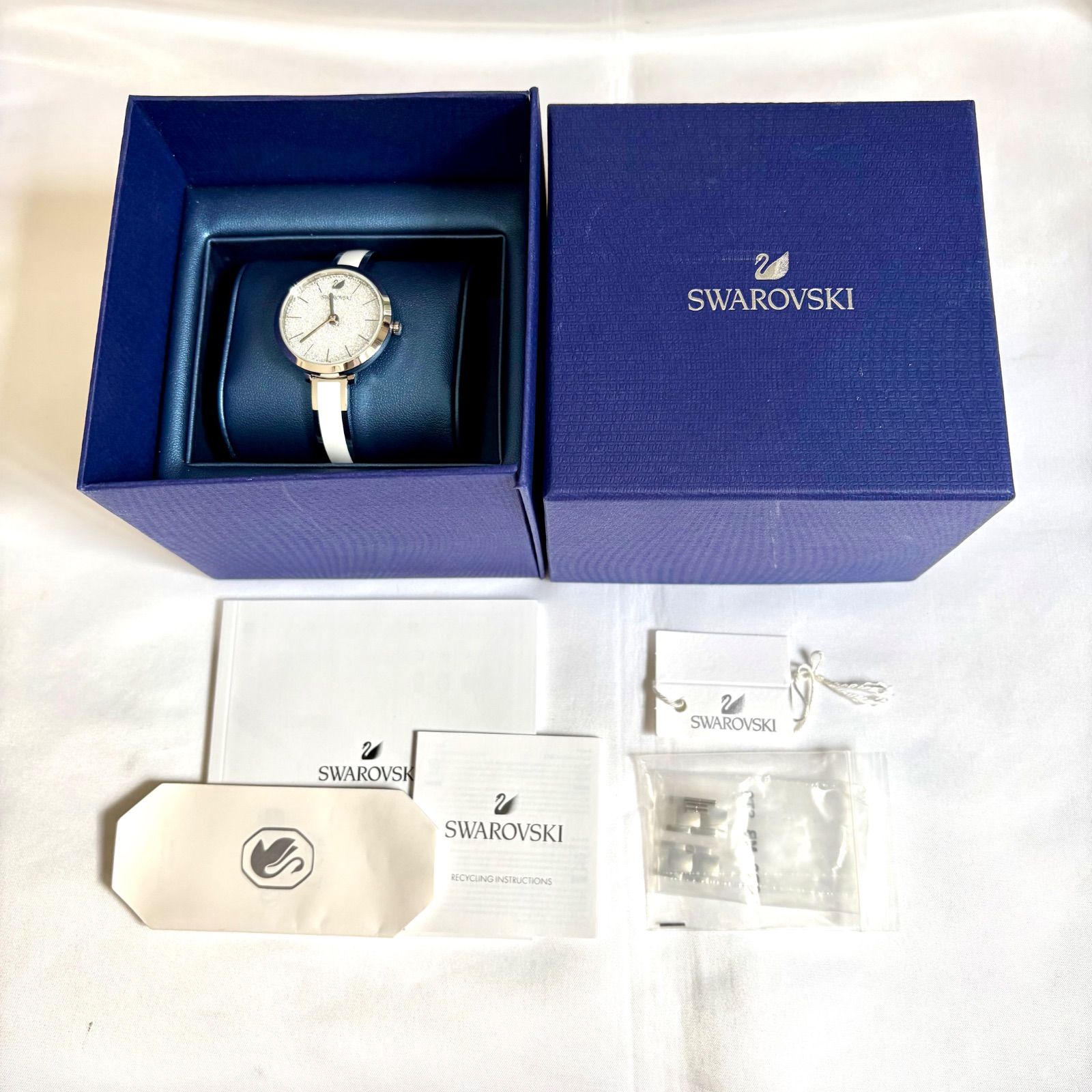 箱付/美品/新品電池】SWAROVSKI スワロフスキー クリスタライン・ディ