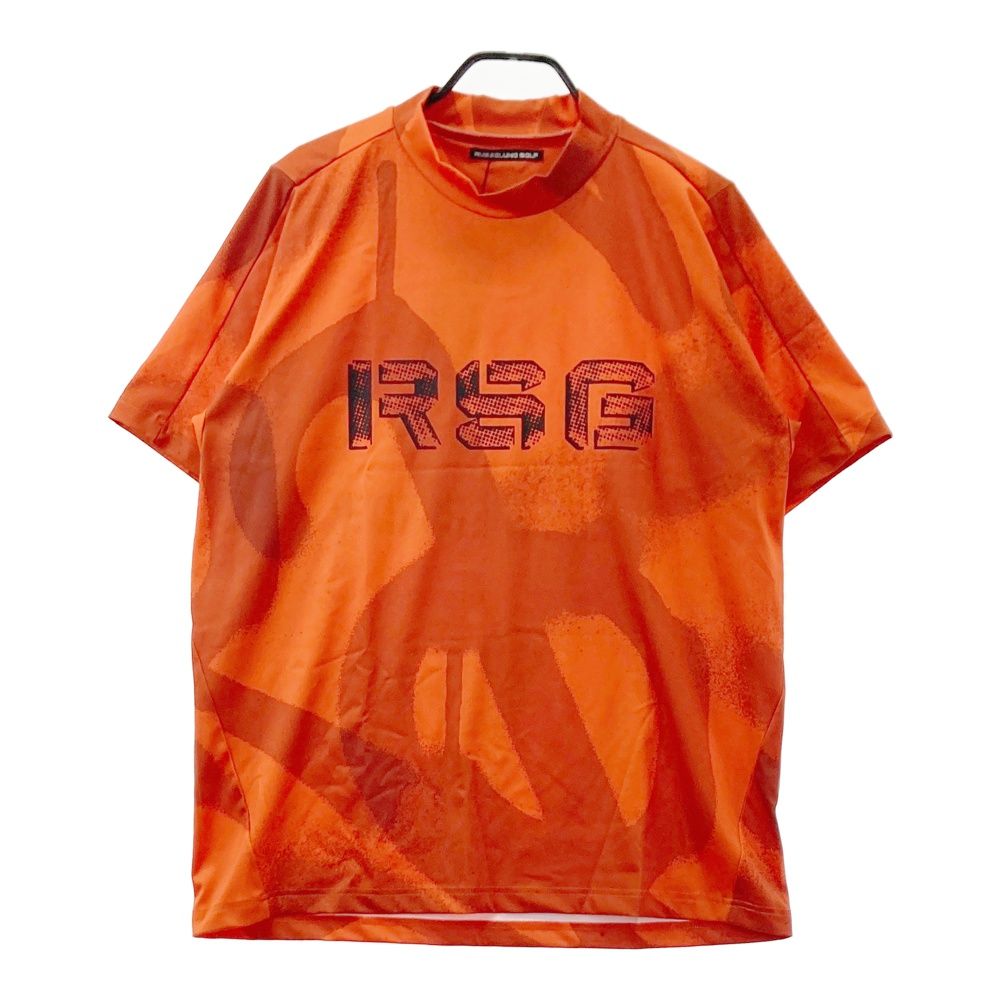 サイズ：6 RUSSELUNO ラッセルノ ハイネック半袖Tシャツ オレンジ系